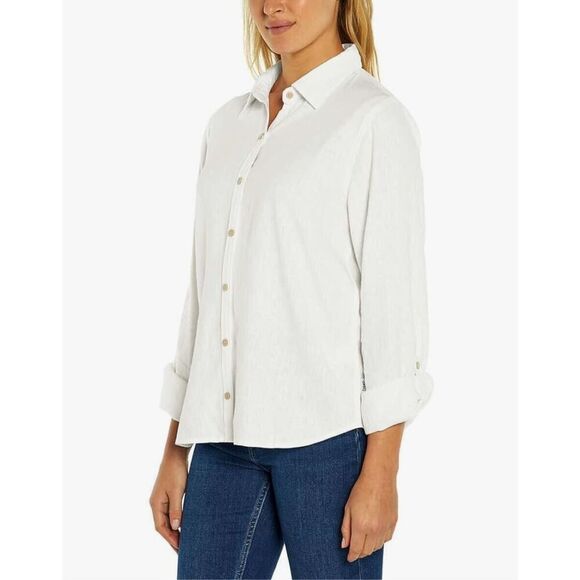 Orvis Woman White Button Down Shirt - Picture 1 of 16